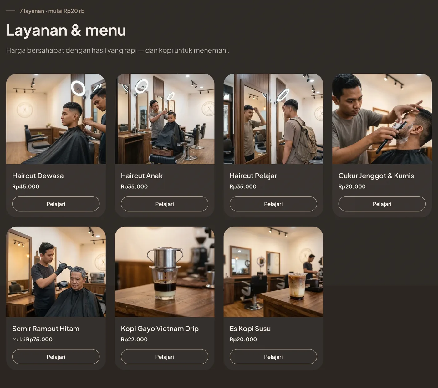 Tampilan website gomaps: pembeli langsung chat whatsapp